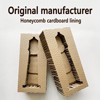 Inserts en carton alvéolé personnalisés avec emballage intérieur en carton recyclable pour la protection des produits