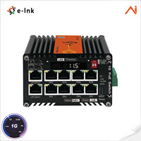 Commutateur AI industriel Mini 8 PoE + 2 RJ45, entrée 9-54V DC