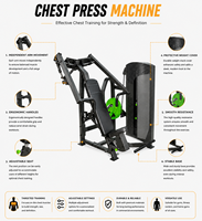 Machine de musculation commerciale à charge libre SK Incline Chest Press pour l'entraînement de la partie supérieure du torse