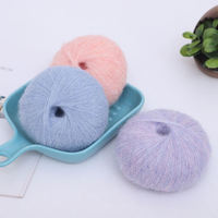 Fil Fantaisie en Mélange Mohair, Laine et Acrylique, 36 Couleurs, Doux et Léger, pour Crochet, Tricot, Pulls, Écharpes, Robes, Châles - Vente en Gros