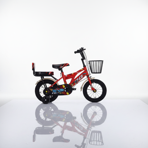 Vélo pour enfants de 14 pouces avec cadre en acier, pour les âges de 2 à 13 ans, violet, <span class=keywords><strong>beige</strong></span> et gris clair, siège réglable, siège arrière, pédales ordinaires - Product Image 5