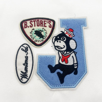 Patchs brodés personnalisés pour clubs sportifs avec logo, en forme de fleur, pour chapeaux et vêtements
