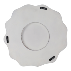 Specchio da parete rotondo decorativo in legno a strati contemporaneo per camera da letto, corridoio, ingresso, soggiorno - Product Image 6