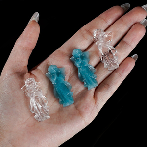 Ornamen dekoratif patung malaikat kristal untuk Feng Shui dan tampilan rumah - Product Image 5