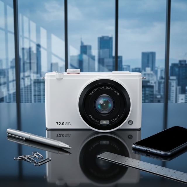 12X Optical Zoom AF Shooting WiFi CMOS Sensor Built-in LED Fill Light 2-3" Screen 4K Ultra High Definition 72MP Video Camera
