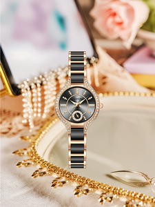 <span class=keywords><strong>LA</strong></span> 256 or Rose nouveauté strass élégant dames montres-bracelets diamant luxe femmes montres pour femme horloge 2025 - Product Image 5