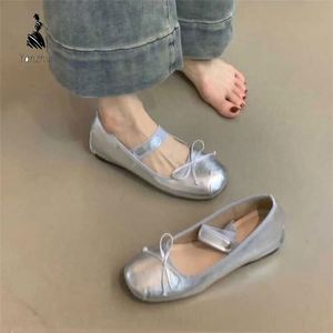 Escarpins Mary Jane en satin français doux pour femmes, nouvelle collection 2026, élégants, rehaussant la silhouette, pour soirées - Product Image 1