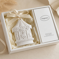 Diffuseur d'huiles essentielles en céramique parfumée pour la maison, en forme de fleur de porcelaine, avec logo personnalisé, pour armoire ou voiture