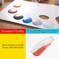 MEEDEN Premium Metallic Colores Art Peinture Acrylique Set avec Peinture Acrylique Dorée