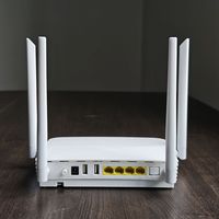 GPON ONU ZC-500W 4GE+AC1200 WIFI5+2USB F670L 4 Antena untuk FTTH, Kompatibel Multi-Model, Langsung dari Pabrik, Setara EG8141V5
