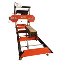 Scie à ruban professionnelle 15 CV pour le travail du bois, scierie diesel portable, scierie mobile à vendre