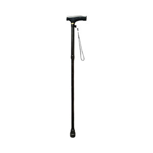 Canne télescopique légère à cinq sections en alliage d'aluminium avec embout en caoutchouc, bâton de marche portable pour personnes âgées, randonnée en plein air - Product Image 1