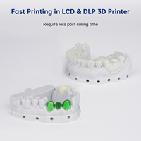 Resin Gigi 3D Printer JAMG HE, Resin Model Pro, Susut Rendah, Bau Rendah, Tidak Beracun untuk Printer DLP LCD SLA
