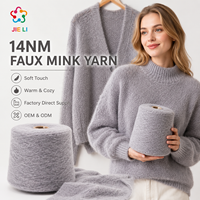 Fil de velours imitation vache coloré 14NM, doux et extensible, pour sous-vêtements quatre saisons, couleur personnalisée, fourniture d'usine