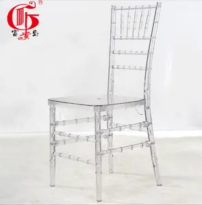 Crystal Acrylic Bamboo Festival Phoenix Crown Chair Hotel Dining Chair Wedding Banquet Chair