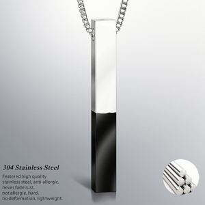Sparkling Tiny Gold <b>Silver</b> Color Four Sides Engraving Personalized Blank Bar <b>Choker</b> Necklace Mounts for Women Men - Product Image 2