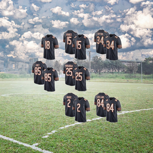 Jersey de Fútbol Personalizado con Cuello Redondo Unisex, Sublimación, Bordado 3D, Nombre y Número del Equipo, Absorbe la Humedad - Product Image 3