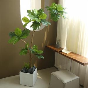<span class=keywords><strong>OH</strong></span> ARTS Arbre à pain artificiel réaliste de haute qualité Feuille de violon Fig Plante en pot résistante aux UV Intérieur Extérieur - Product Image 3