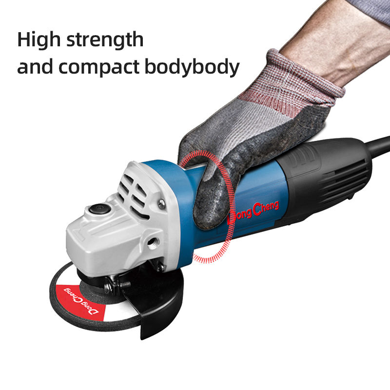Dong Cheng 115mm 800W Angle Grinder - 11,800 RPM Cut-Off Tool With Quick-Change Guard & Storage Box