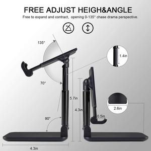 Essager — support de téléphone portable pliable, pour iPhone, <span class=keywords><strong>Samsung</strong></span>, <span class=keywords><strong>iPad</strong></span> Pro, Table de bureau à gravité Flexible - Product Image 4