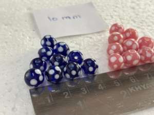 Antique Style Faceted Russian Blue Trade Glass Beads - Cobalt Bohemian Crystal for Jewelry - Product Image 6