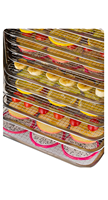 Hoogste kwaliteit 18-laags roestvrijstalen elektrische voedseldroger / voedseldehydrator (tray-droger) energiebesparend