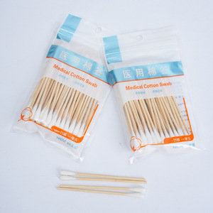 Hisopos Médicos de Bambú Jlbamboo, 50 Unidades, Cabezal Único, Estériles, para Uso Cosmético y para Bebés - Product Image 2