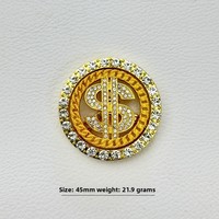 Autocollant de lit DIY pour bijoux avec diamants, Spinner de la fortune en alliage avec inscription