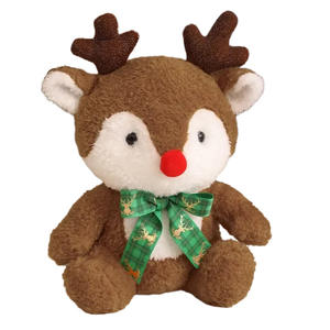 Peluche de Père Noël en Stock Bonhomme de Neige Elan Poupée Bougie Cloche Poupée Décoration Ornement Cadeau Joyeux Noël Jouets - Product Image 3