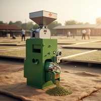 Machine à décortiquer le café automatique de 1,6 tonne par heure, décortiqueuse de grains de café durable avec option moteur diesel LNF-1C