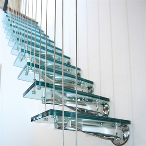 บันไดกระจกนิรภัยแบบโมเดิร์น, บันไดกระจกลามิเนตแบบซ่อนได้ - Product Image 6