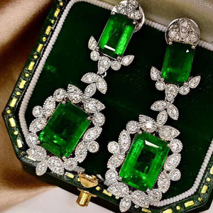 Eleganti Orecchini Pendenti Quadrati Verdi per Donne, Stile da Festa, Accessori per Orecchie da Indossare Quotidianamente - Product Image 4