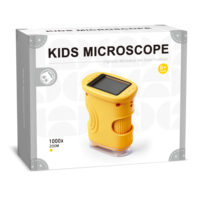 Juguete Educativo STEM para Niños, Microscopio Digital Portátil de 1000X con Pantalla de 2 Pulgadas, Lupa Recargable de Mano con Cámara