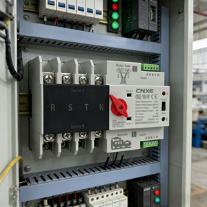 Interruptor de Transferencia Automática (ATS) de Doble Alimentación para Inversor Fotovoltaico, 4P, Trifásico, <span class=keywords><strong>220V</strong></span>, Montaje en Riel DIN, 100A - Product Image 3