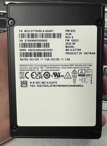 HORNG SHING Solid state drive Used MZILG7T6HBLA-00A07 PM1653 SAS 7.68T SATA 6Gbps SSD - Product Image 2