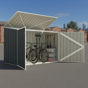 ST20094-H128 Armoire de rangement facile à assembler, abri à vélos en métal, <span class=keywords><strong>petit</strong></span> abri de rangement - Product Image 1