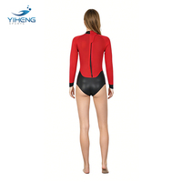 Combinaison de surf pour femme, étanche et respirante, 2 mm, haute élasticité, fermeture éclair dorsale, imprimée, marque privée, vente en gros