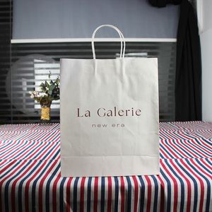 Custom Brown Kraft Paper Take Away <b>Bags</b> Food Clothing Delivery Packaging <b>Bag</b> with Customized Printing - Product Image 1