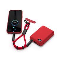Correa de Muñeca para Celular de 56cm con Cable USB C Integrado de Carga Rápida de 60W y Transferencia de Datos, Regalo Promocional