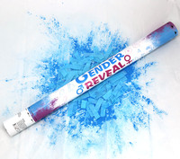 Canon à confettis pour fête de révélation de sexe, bleu et rose, canon à confettis pour révélation de sexe, poudre de confettis, fête prénatale