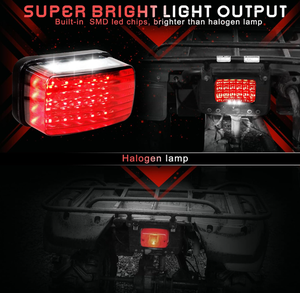 Pièces ATV/UTV, feu arrière, feu stop, feu de position pour Yamaha Rhino 450 660 700 Grizzly Big Bear Bruin 5KM-84710-01-00 - Product Image 4