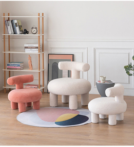 Donsun Morden elegante tela de peluche Engel <span class=keywords><strong>Olga</strong></span> silla sala de estar silla muebles para el hogar - Product Image 3