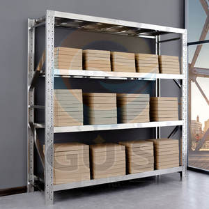 מתכוונן נירוסטה תעשייתי אחסון מדפי בית סופרמרקט כלי מתכת מתלה נגד חלודה מדפים קרטון אריזה - Product Image 1