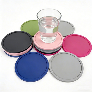 Cheap Custom logo Printed Design Silicone Cup <b>Coasters</b> Water Absorbent Office Hotel Cup Beer Silicone <b>Coasters</b> for <b>Drinks</b> - Product Image 6