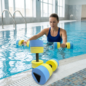 Bande de résistance aquatique réglable en EVA bleue pour l'entraînement de natation et les exercices en piscine - Product Image 3