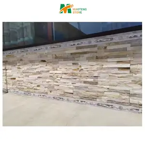 Wholesale lightweight Polyurethane Interior and exterior pu Faux stone wall panel