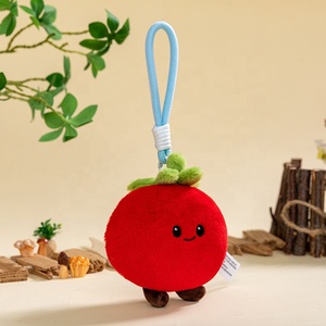 Vente directe usine – Porte-clés en peluche personnalisé, produits végétaux Kawaii (carotte, <span class=keywords><strong>tomate</strong></span>, gingembre), jouet en peluche pour enfant - Product Image 4