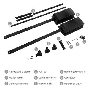 Robuste chambre levage métal organisateur placard tige réglable pour support en alliage d'aluminium vêtements Rail garde-robe tirer vers le bas cintre - Product Image 2