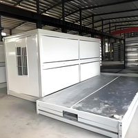 Bâtiment modulaire préfabriqué en acier pliable de type X, bureau, atelier avec panneaux sandwich