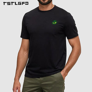 Camisetas Ecológicas para Hombre, 100% Algodón Orgánico, Tejidas, Personalizadas, Casuales, de Alta Calidad, Cómodas, Estampadas, Antiarrugas, de Secado Rápido - Product Image 2